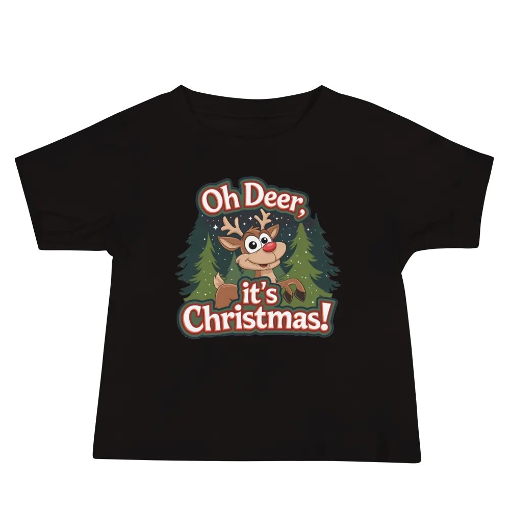 Oh Deer Christmas Baby Tee product image (5)