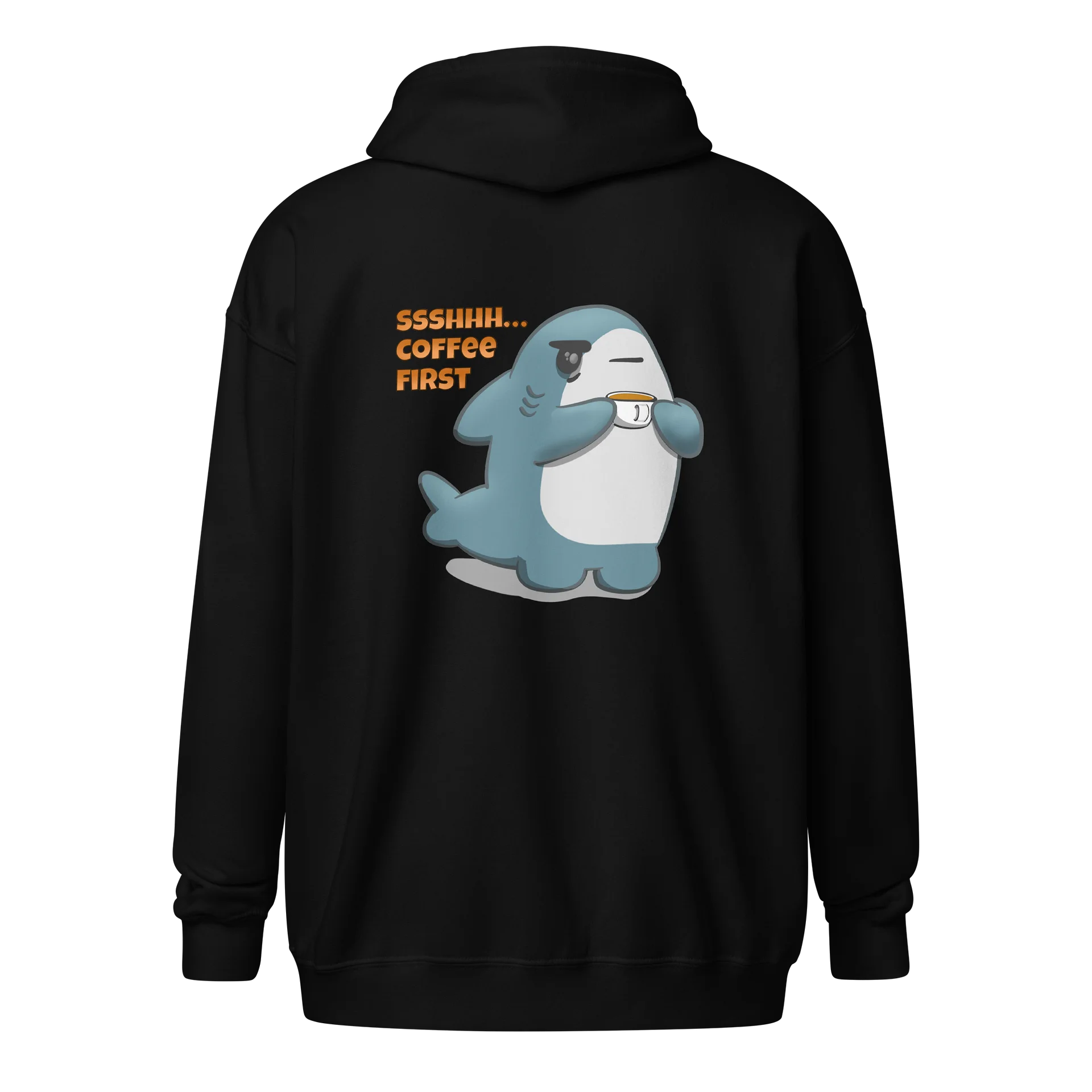 Ssshhh… coffee first - zip up product image (1)