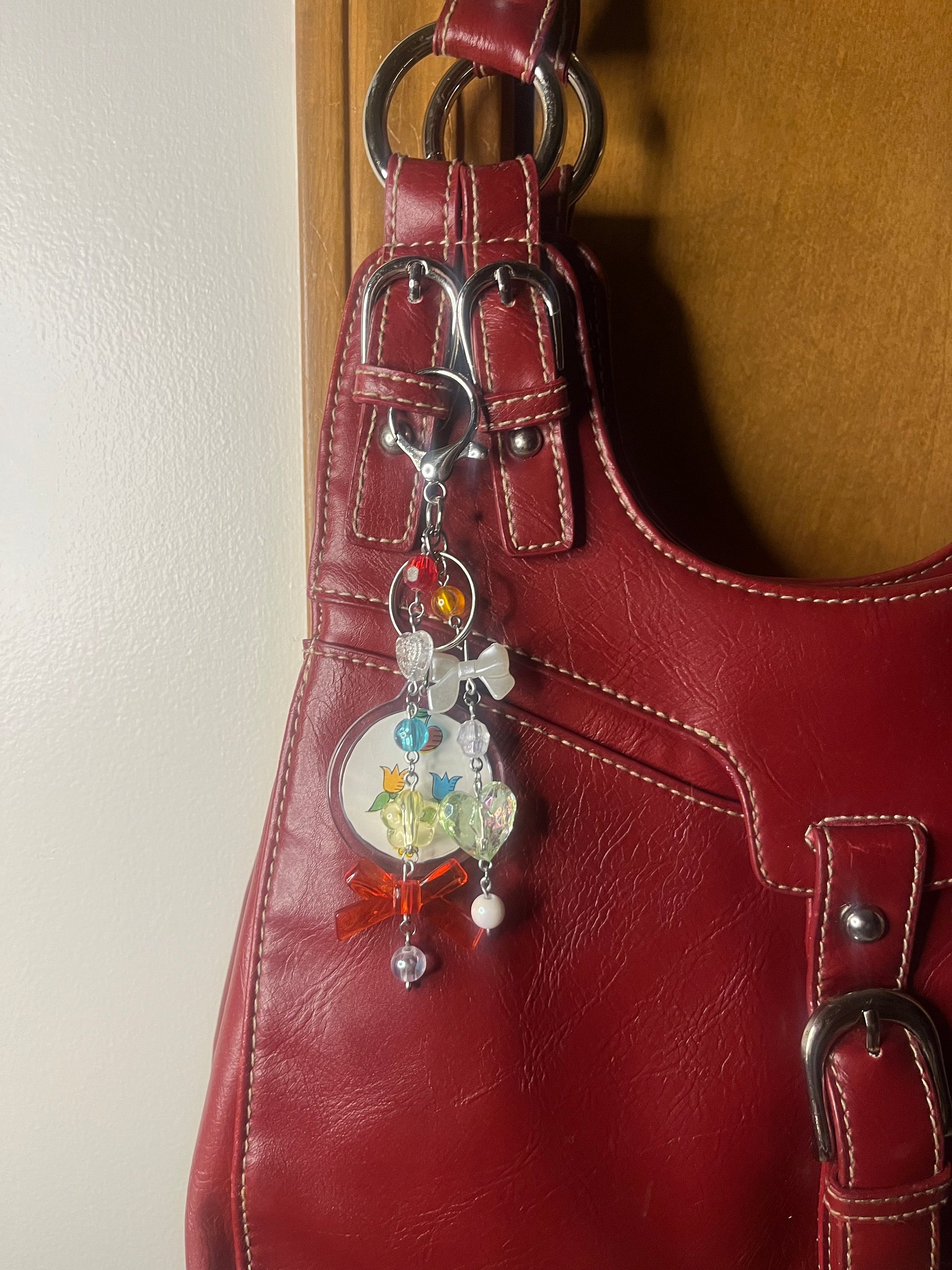 Flowers + Doves Deluxe Bag Charm product image (5)