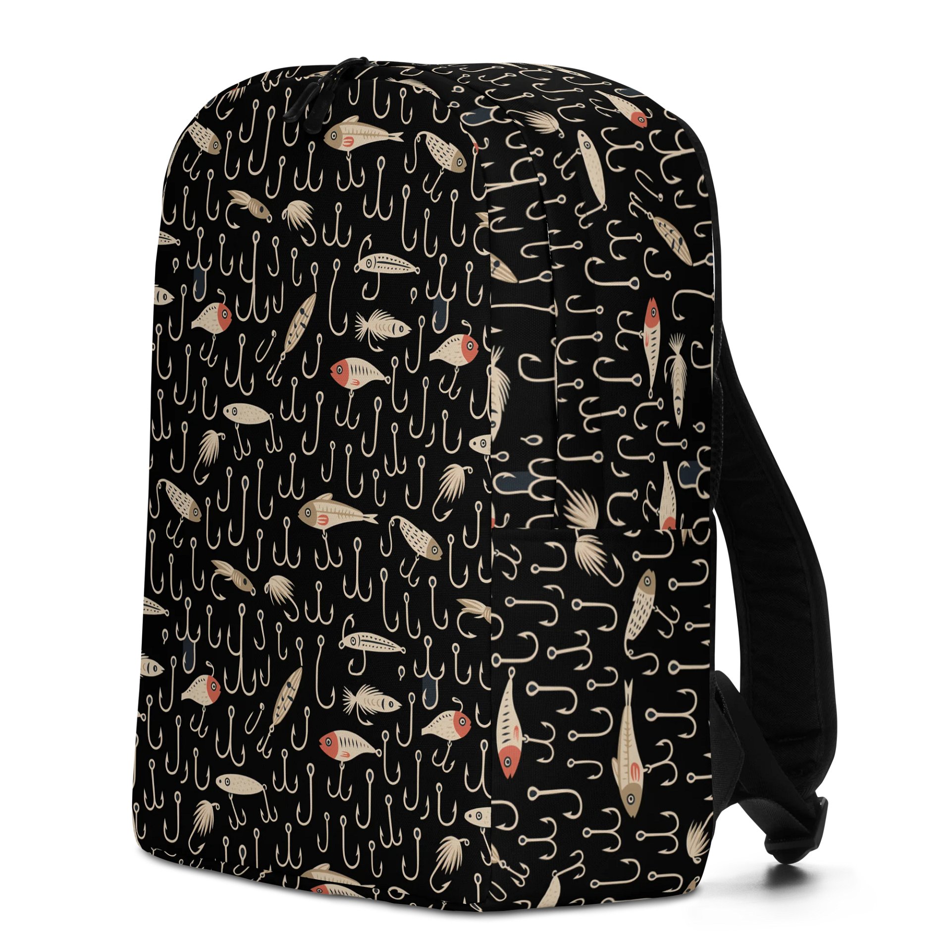 Fisherman’s Backpack – Hooks & Lures Pattern product image (2)