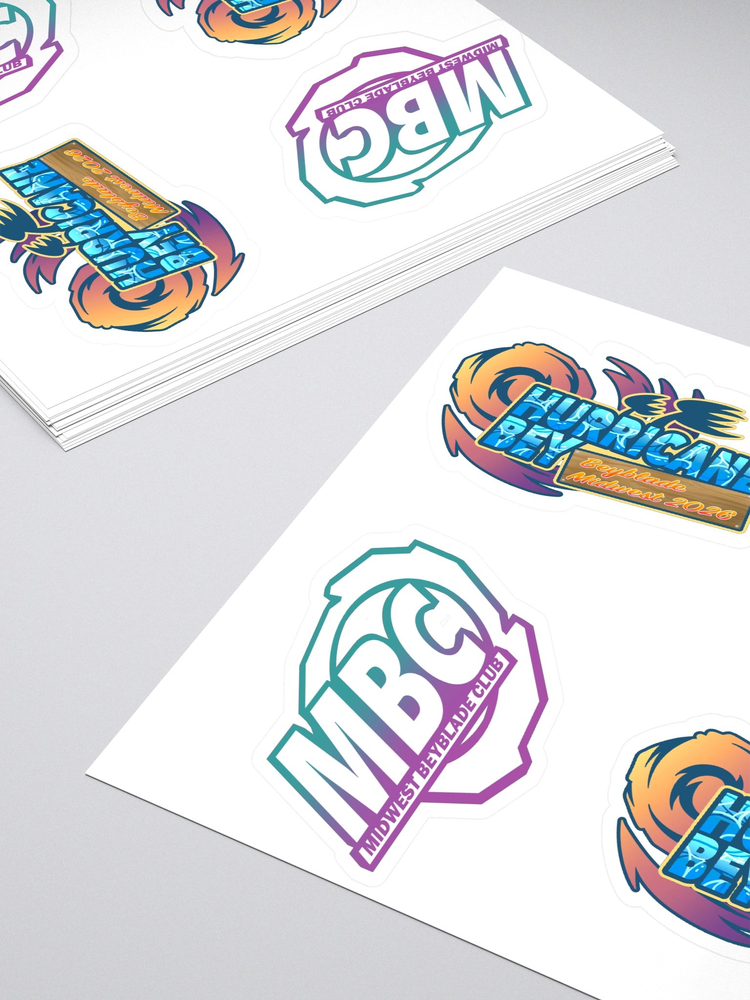Midwest Beyblade Club 2026 Sticker Set product image (4)