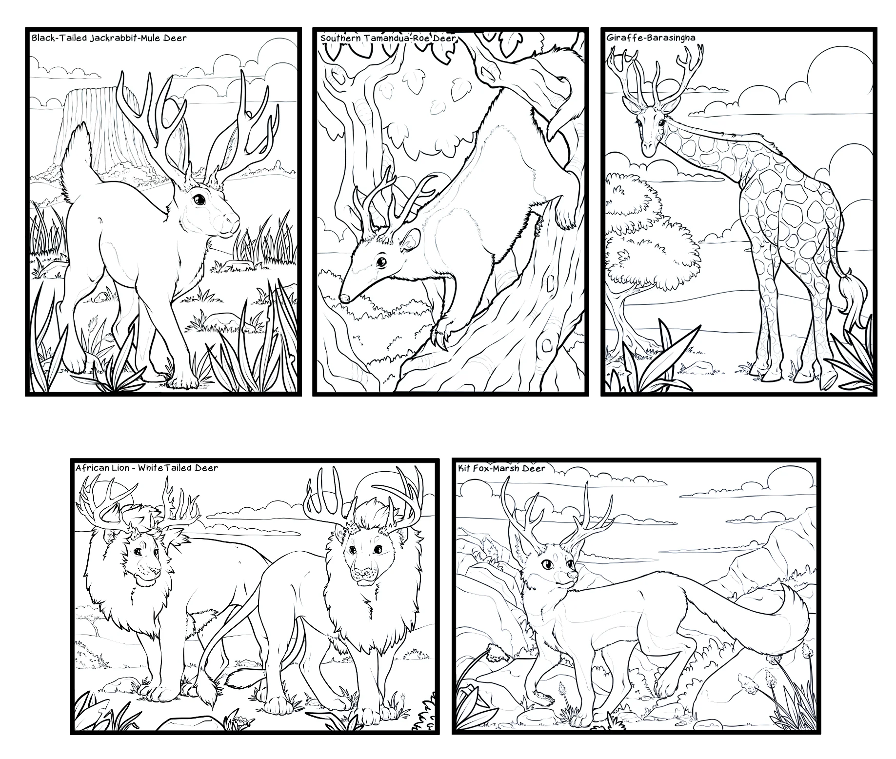 Alternate Evolution: An Antler Anthology Coloring Book product image (2)