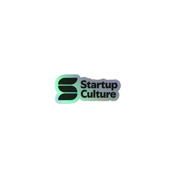 Startup Culture Holographic Sticker product image (1)