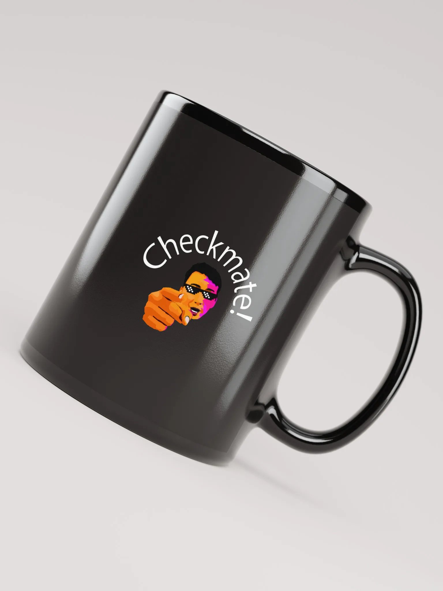 Black "Checkmate!" Cup product image (7)