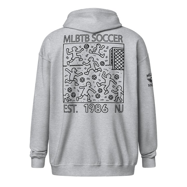 Adult Zip Hoodie Game Play: Black product image (1)