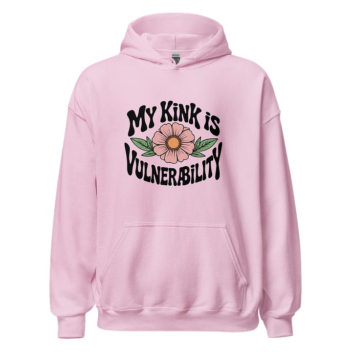 “My Kink Is Vulnerability” Pink Classic Unisex Hoodie product image (1)
