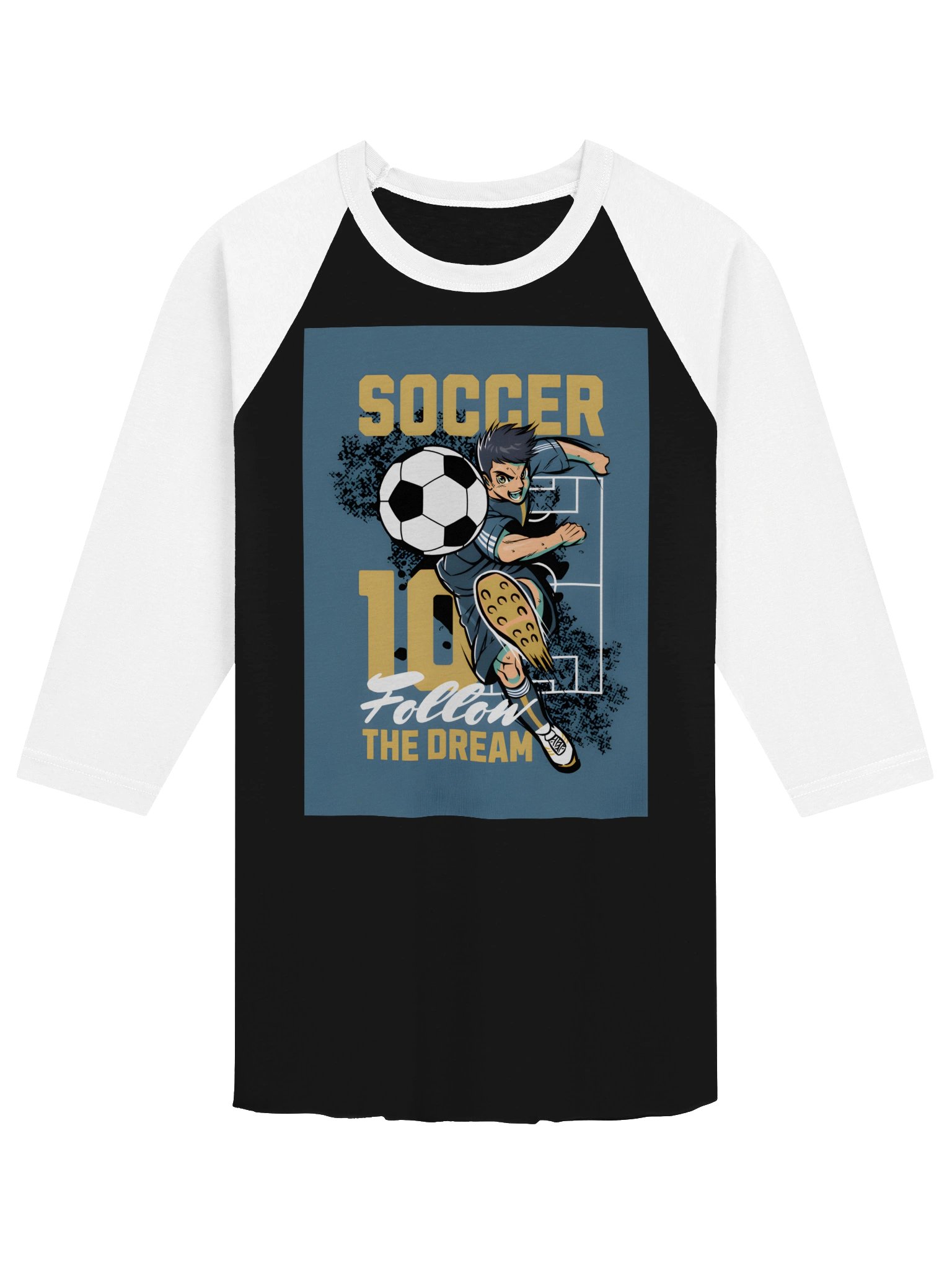 Soccer Follow the Dream Raglan Tee product image (6)