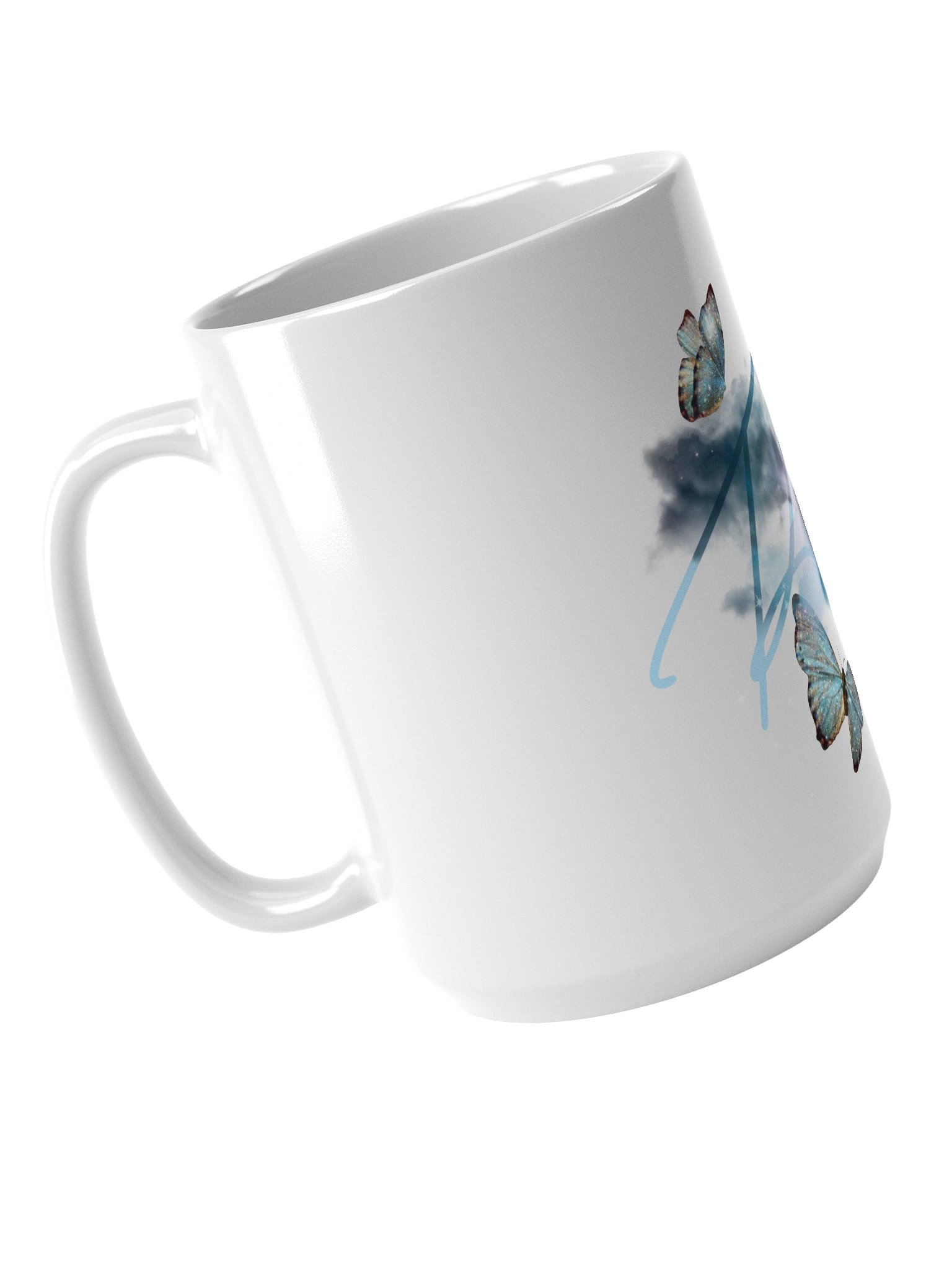Light Blue~Butterfly Face Mug product image (3)