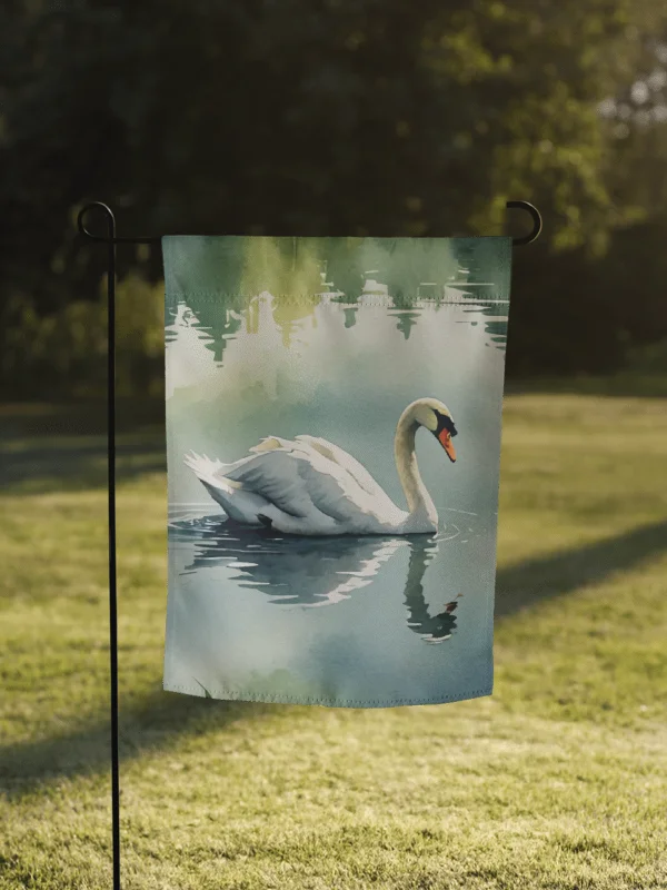 Swan Garden Flag product image (1)