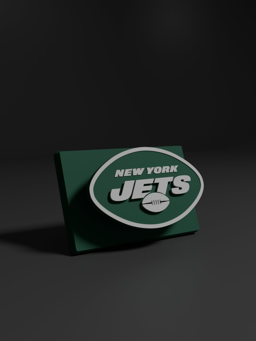 New York Jets 3D Printed Floating Logo Sign (Digital File Only) product image (1)
