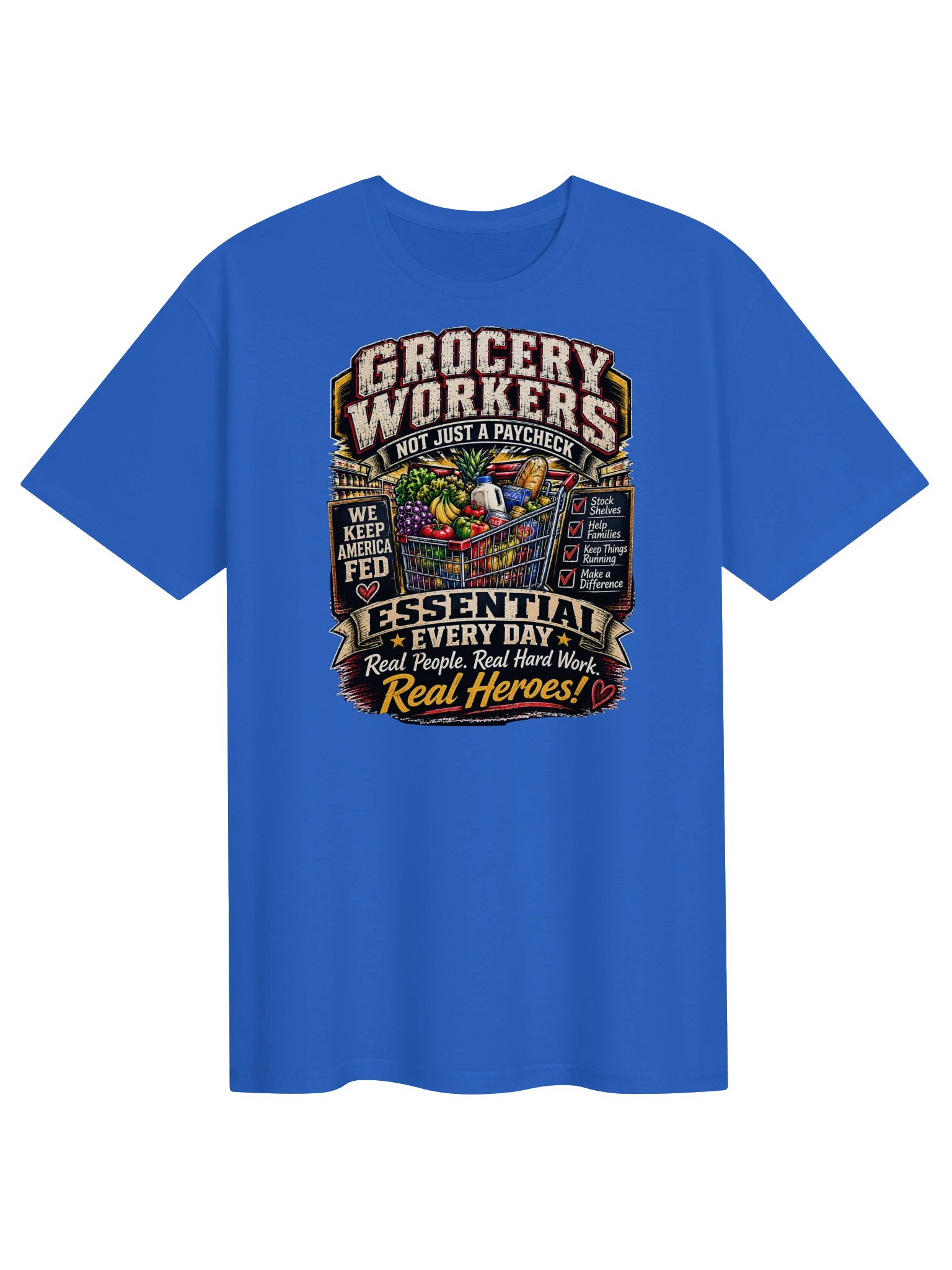 Grocery Workers Essential Everyday Heroes Tee product image (4)