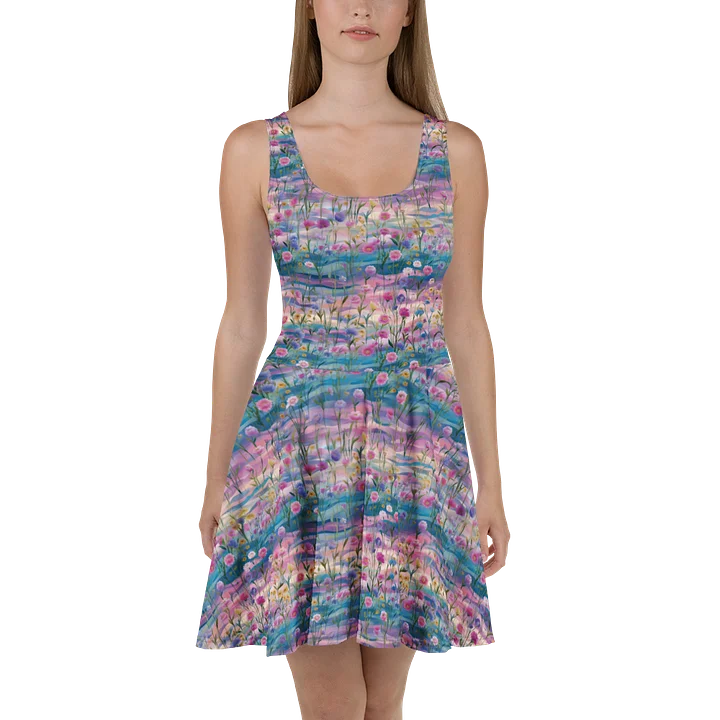 Whimsical Whispers Floral Skater Dress product image (1)