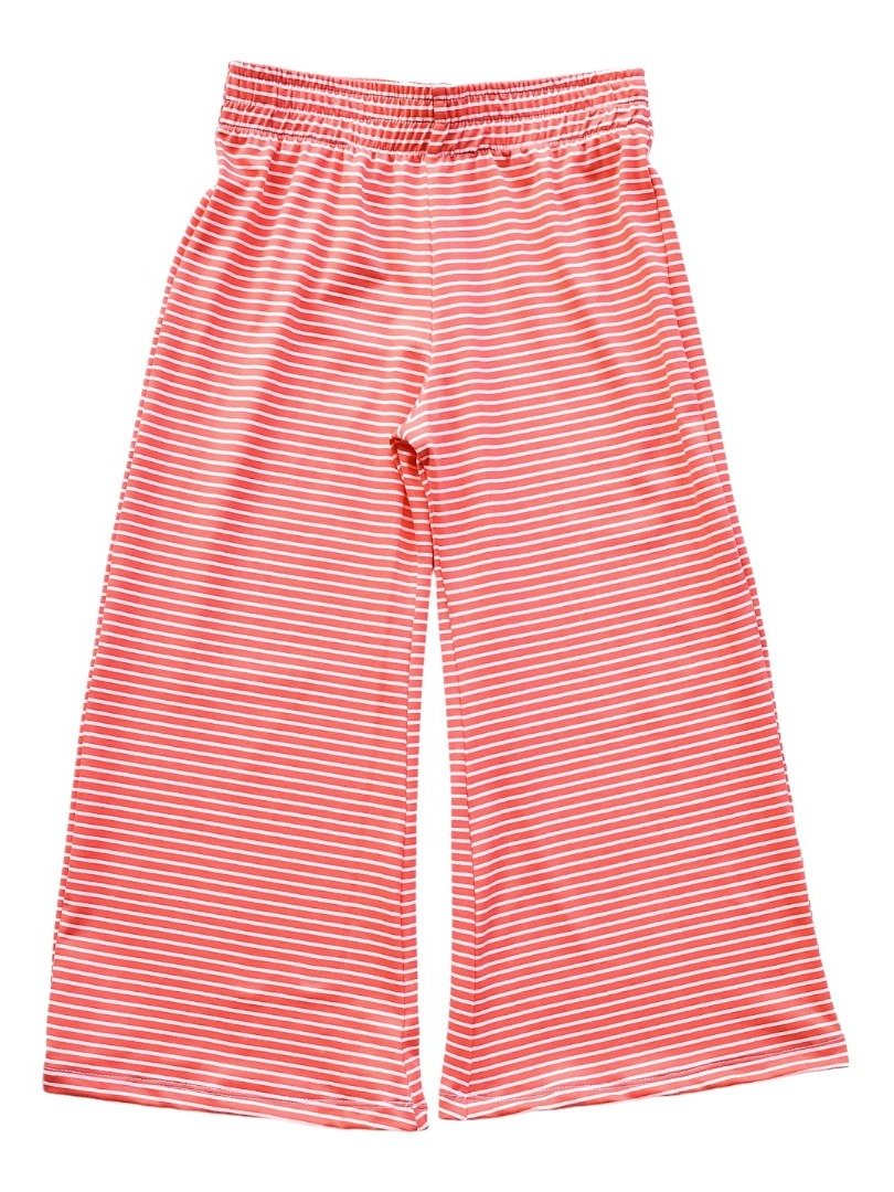 Orange & White Stripe Wide Leg Pant product image (1)