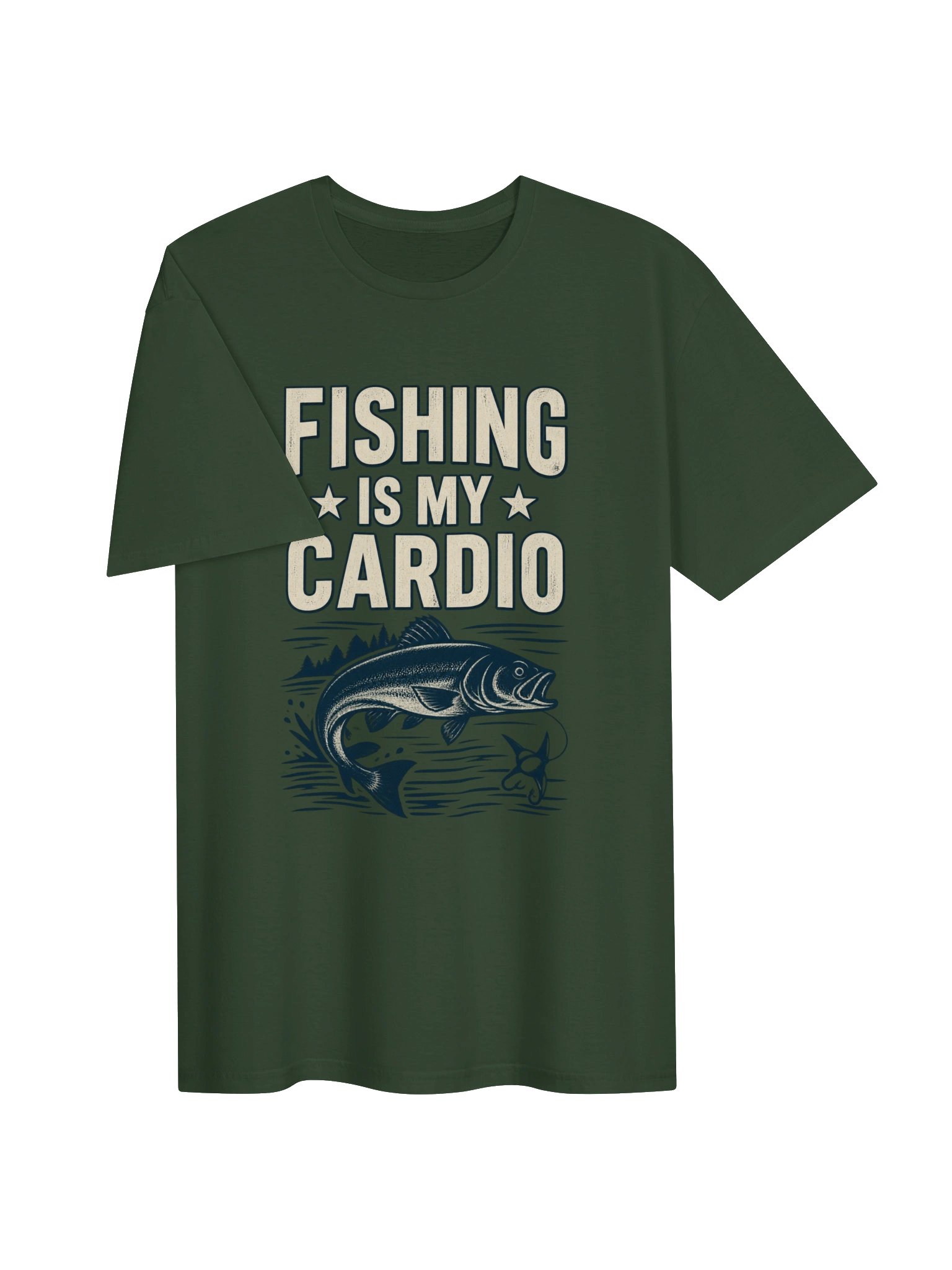 Fishing Is My Cardio T-shirt product image (3)