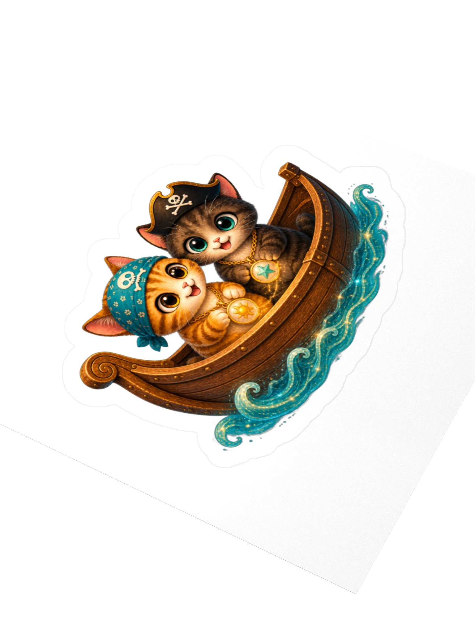 Mochi & Mocha Sailing Together Sticker product image (7)