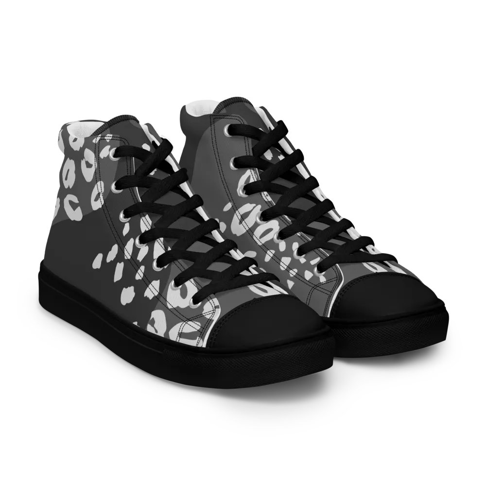 Grey Leopard Retro High Tops product image (17)