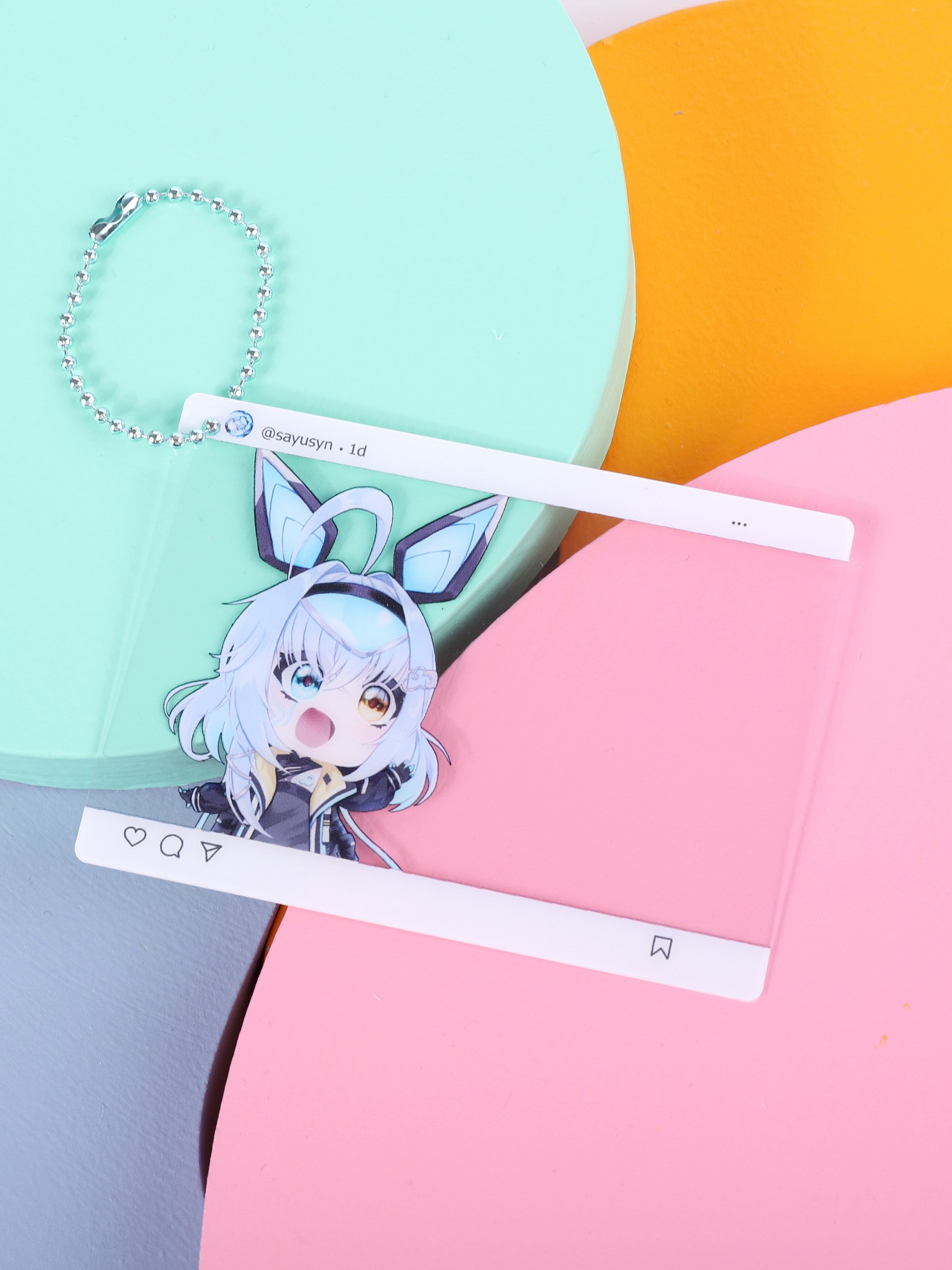 Sayu Sincronisity Social Media Style PVC Keychain product image (1)