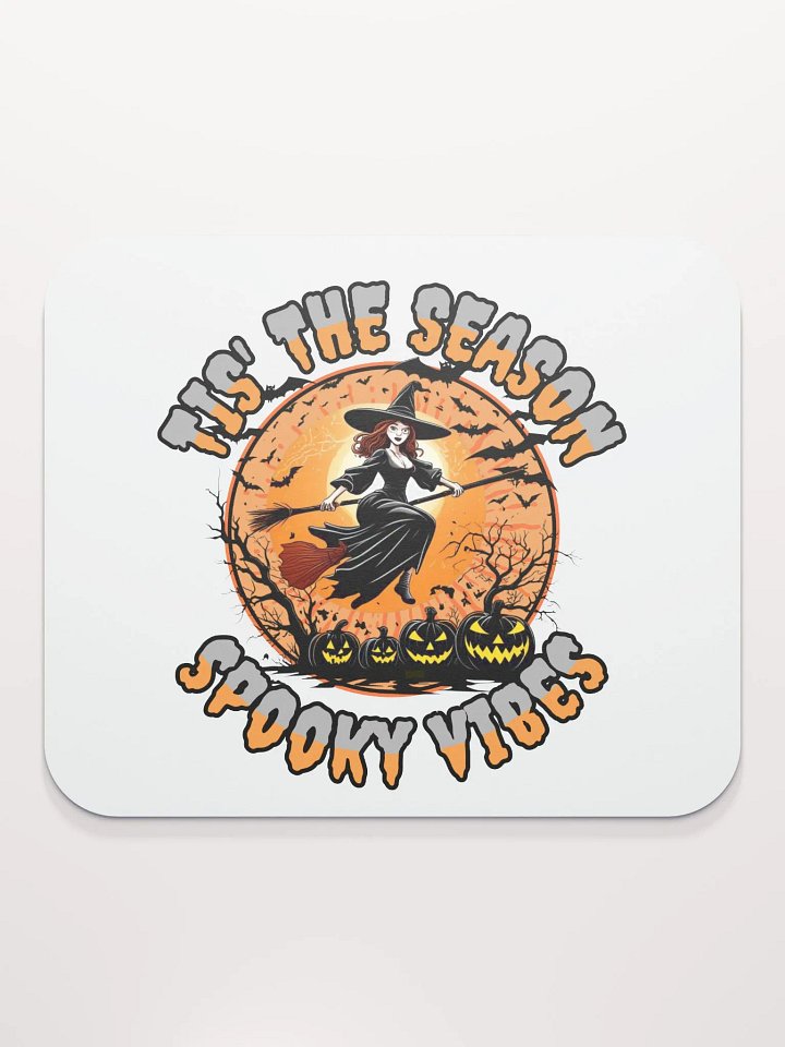 Tis The Season Spooky Vibes Witchy Halloween Mouse Pad product image (2)