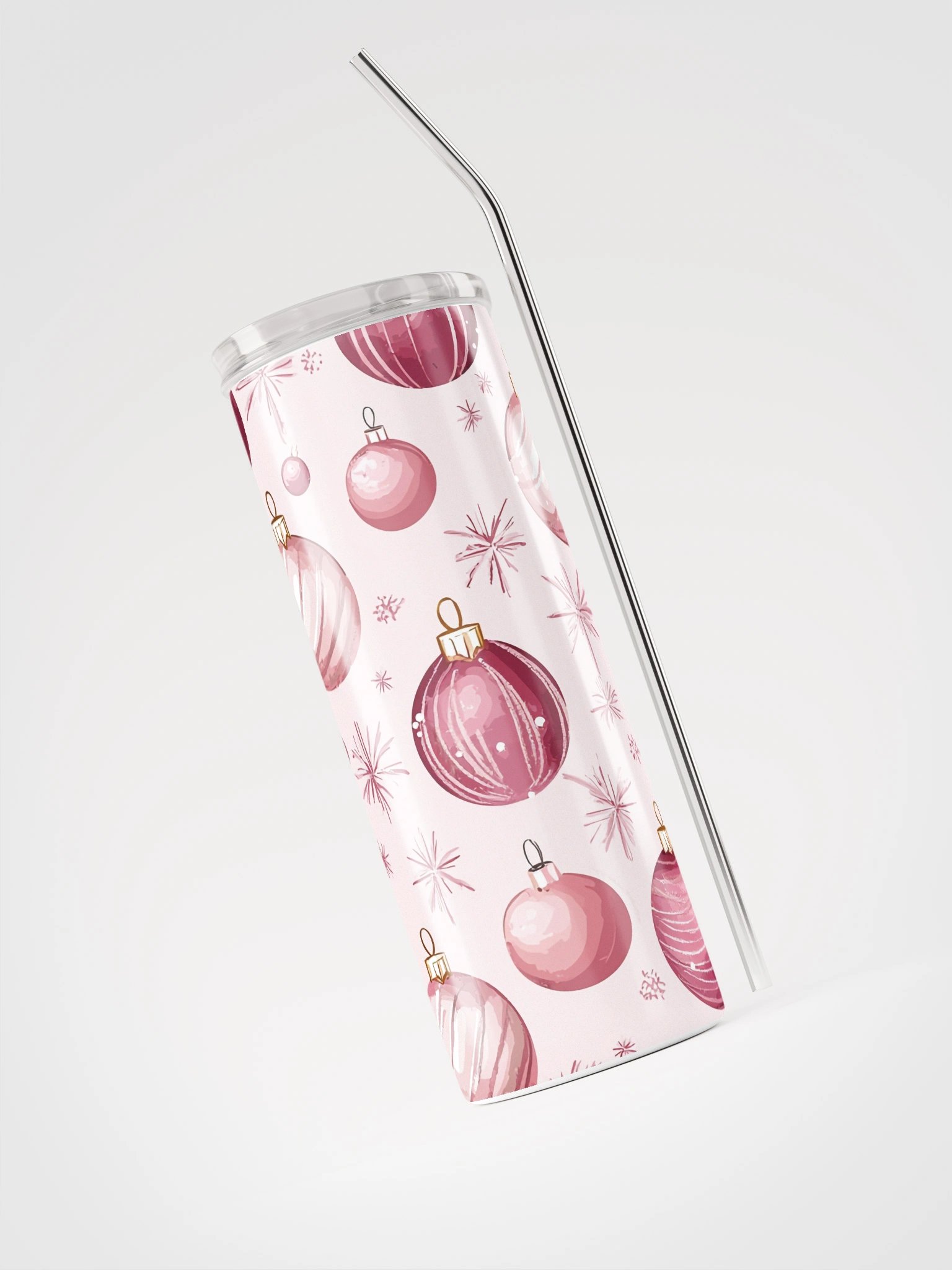 Pink Baubles Stainless Steel Tumbler product image (3)