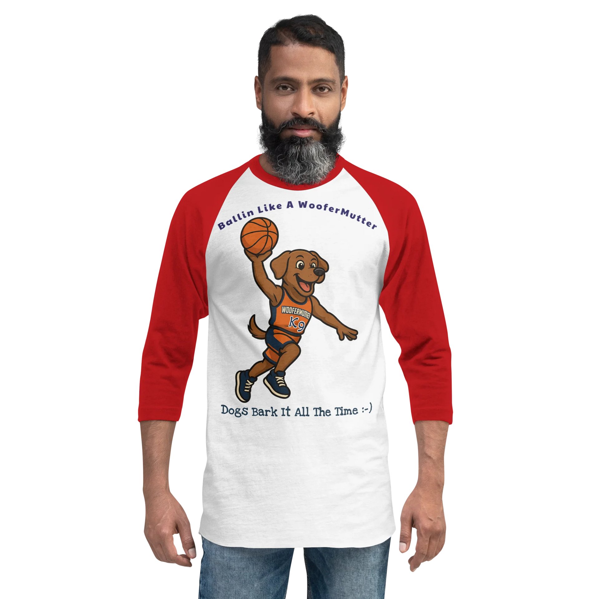 Labrador Unisex 3/4 Sleeve Raglan Shirt product image (23)