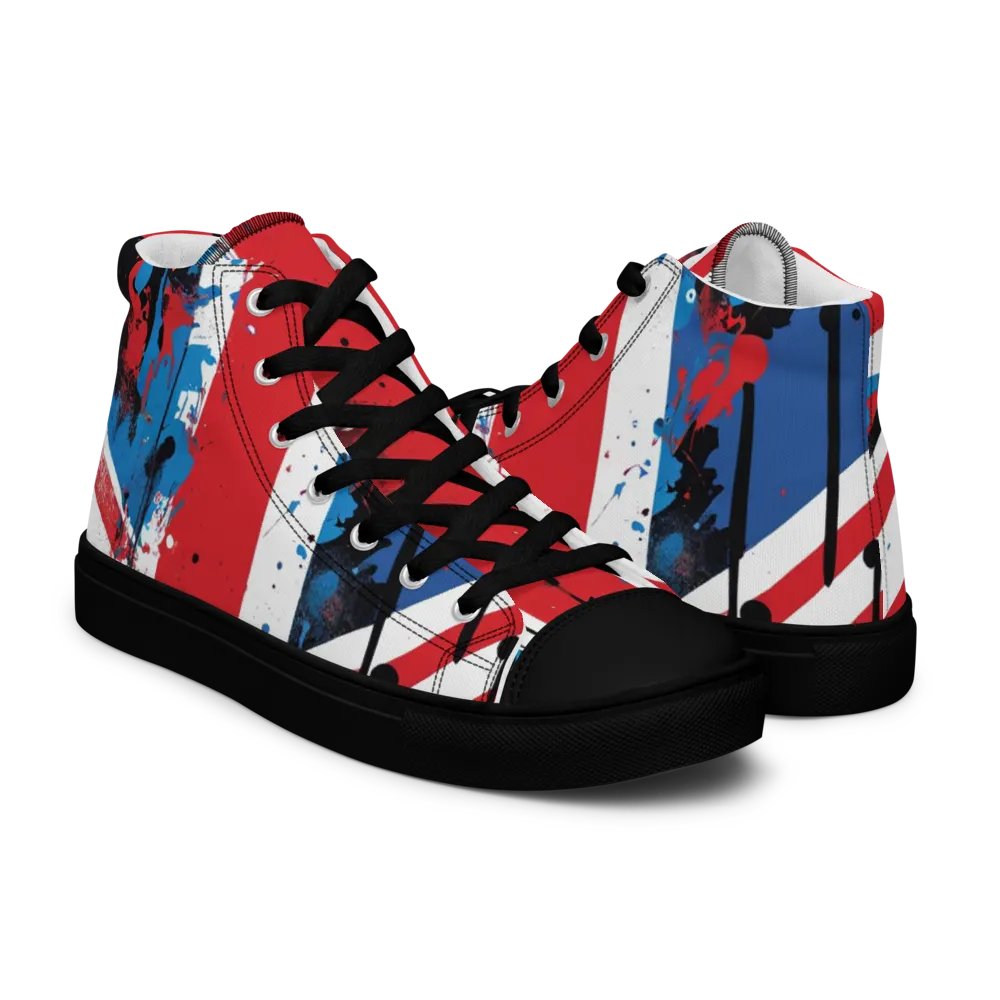 Union Jack Graffiti Shoes - Brit Artz Men's High Tops product image (10)