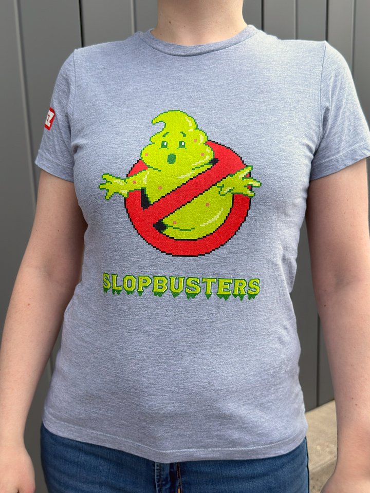 Slopbusters Pixel Art Women's Fitted Tee product image (1)