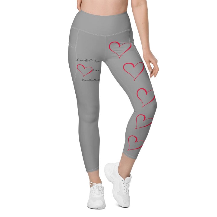"Qu@lity He@rt" Leggings (Grey) product image (1)