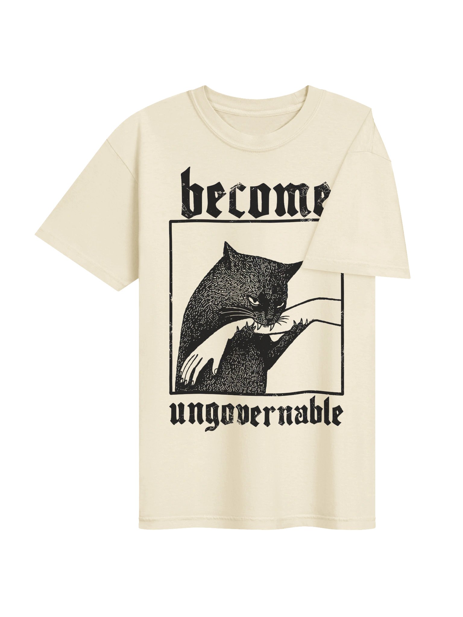 Black Cat Shirt, Comfort Colors Funny Cat Graphic Tee, Goth Alternative T-Shirt, Unisex product image (59)