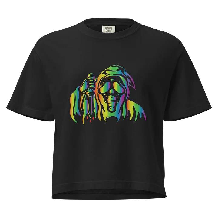 Rainbow Ghost - Ladies Crop product image (1)