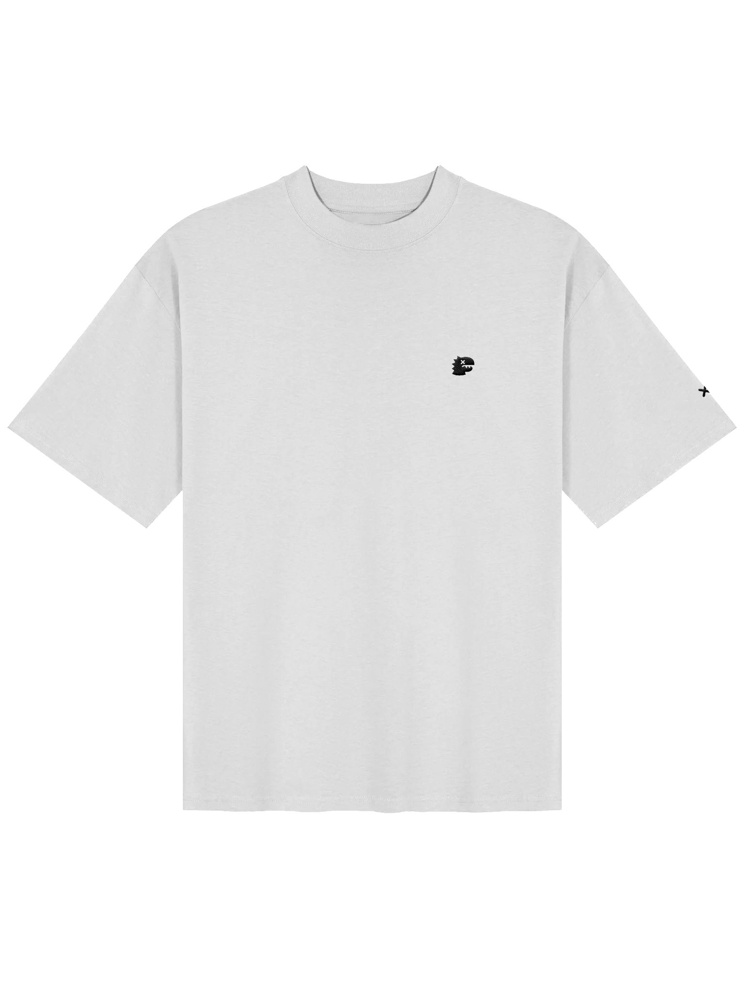 FMB ∣ JETLAG DINO Left Chest Embroidered Oversized Tee White product image (1)