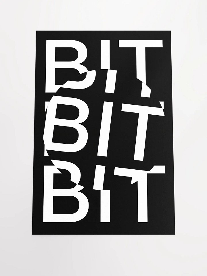 Bit Coin Poster (black) product image (1)