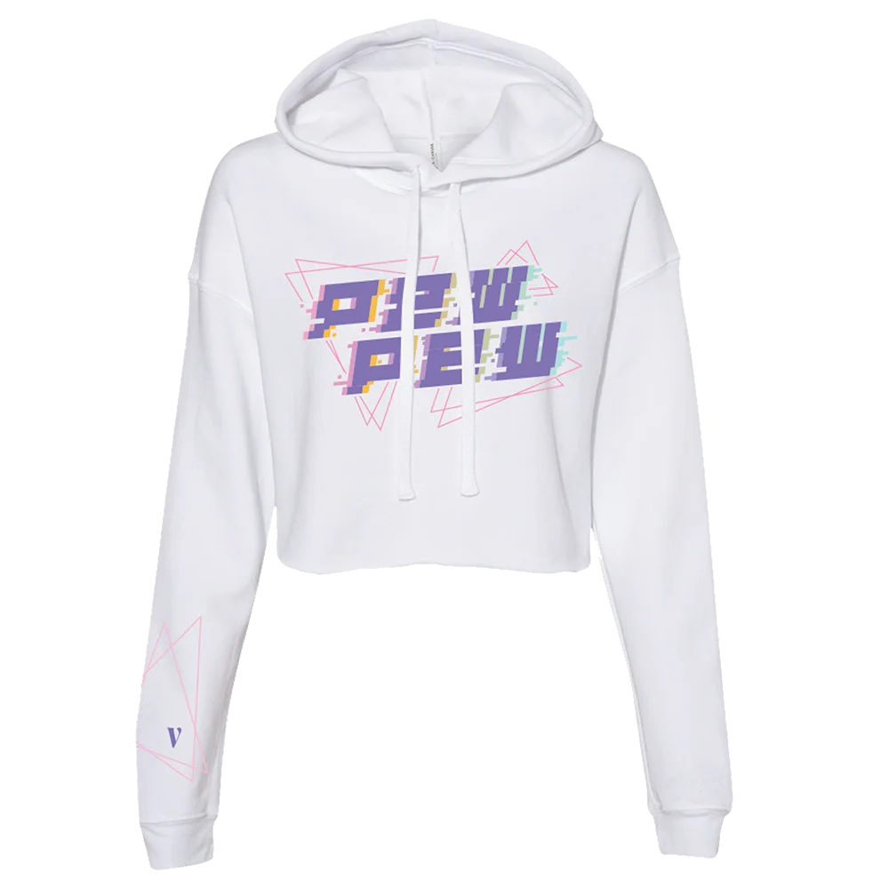 Electro Pew Crop Hoodie product image (1)