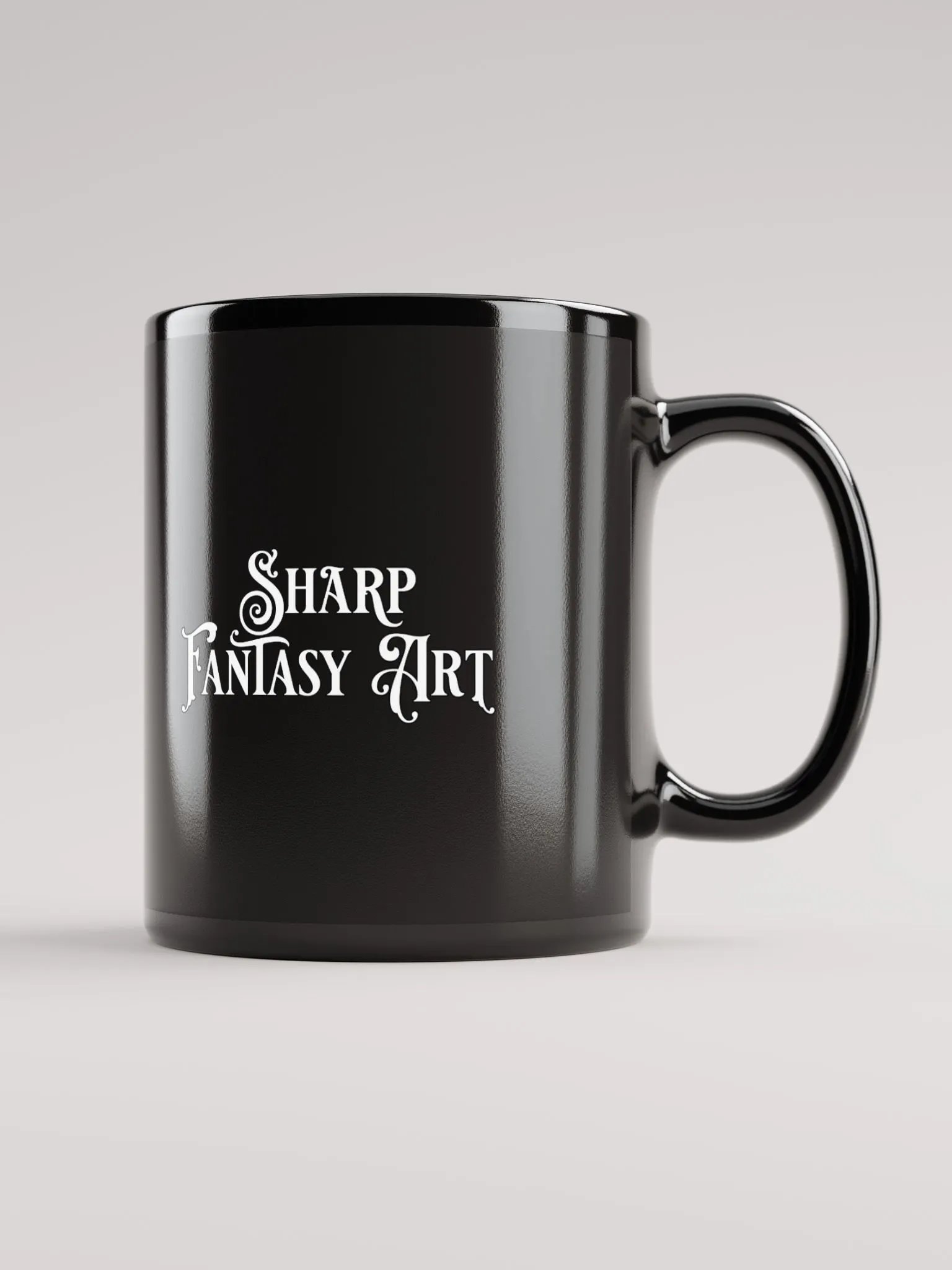 Stardust Bunny Moth - SFA Black Glossy Mug product image (4)