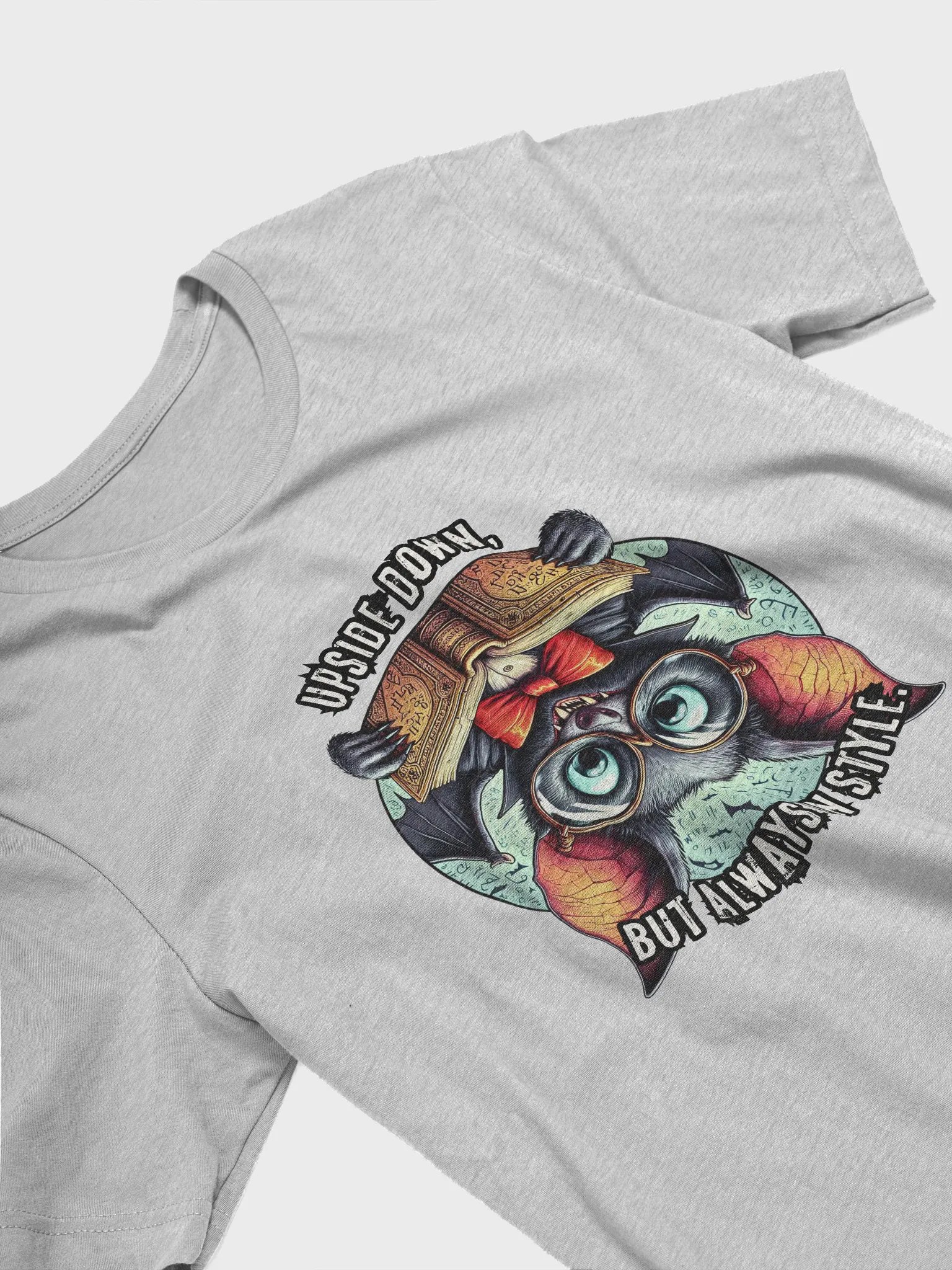 Whimsical Bat Reader T-Shirt product image (13)