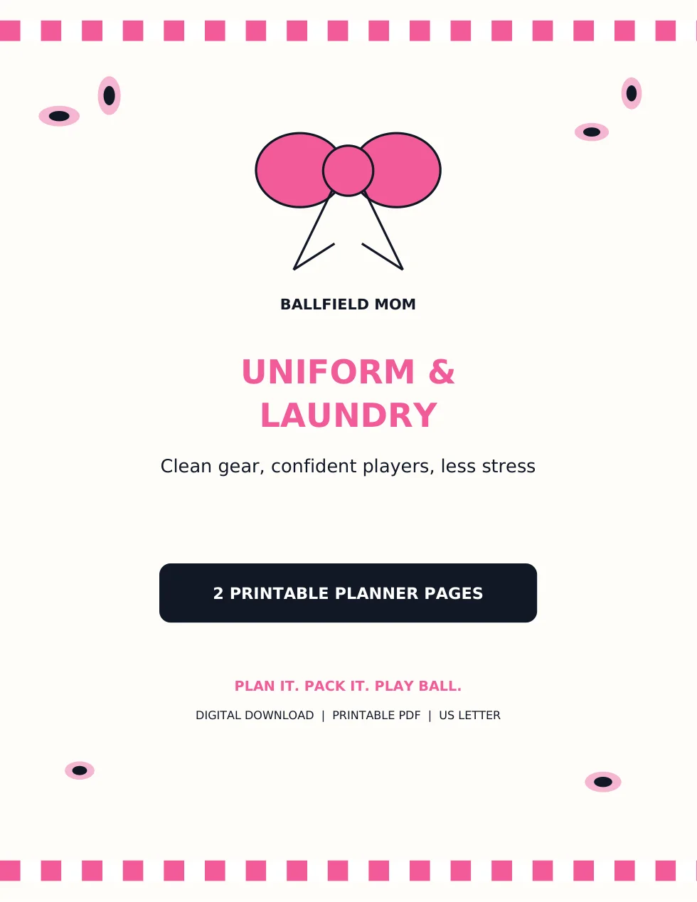 Uniform and Laundry Bundle | Printable PDF product image (1)