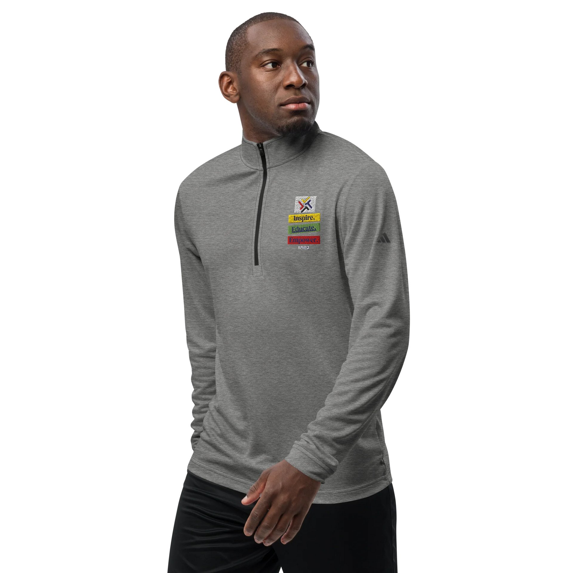 Inspire, Educate, Empower Global Vi-2s-Dk Logo Quarter-Zip Pullover product image (24)