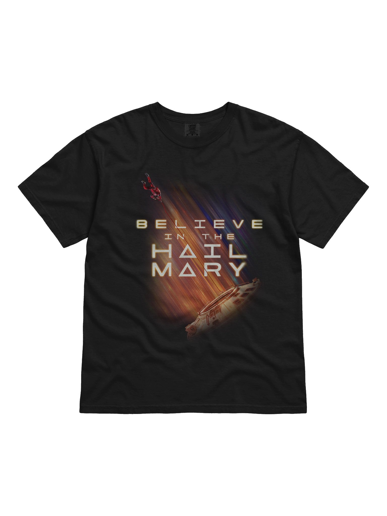 Believe in the Hail Mary Shirt | Sci-Fi Space Graphic Tee | Comfort Colors® T-Shirt product image (3)