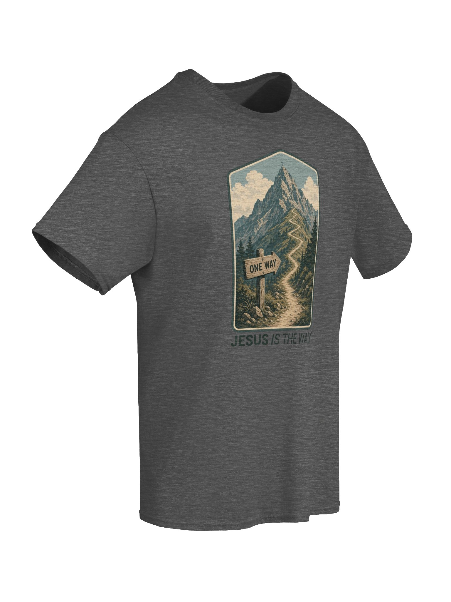 Jesus Is the Way – Mountain Trail Tee product image (62)