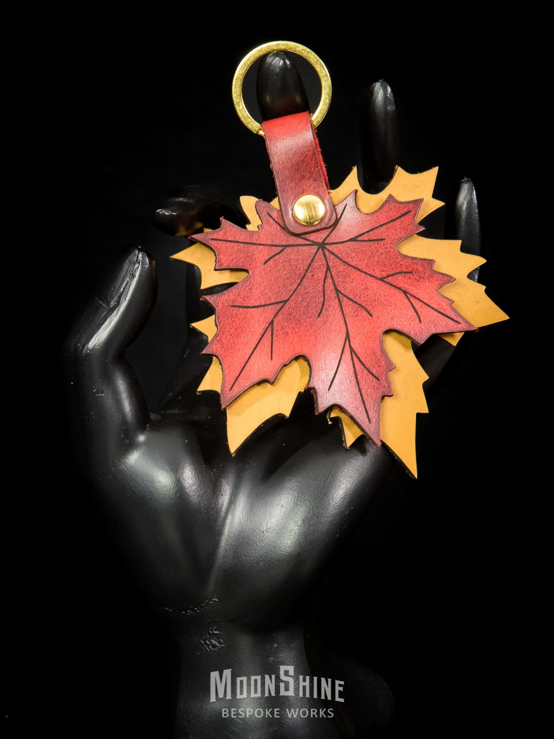 Autumn Maple Leaves Bag Charm Keyring product image (1)
