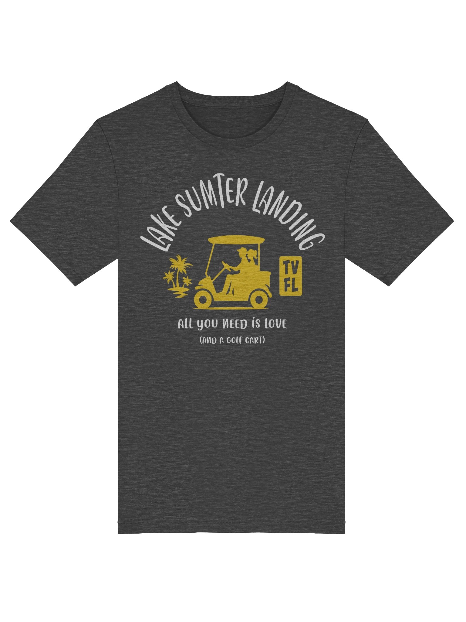 Lake Sumter Landing TV Florida USA Golf Cart Design T-shirt product image (3)