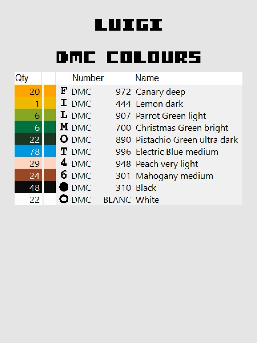 Luigi Pixel Art product image (4)