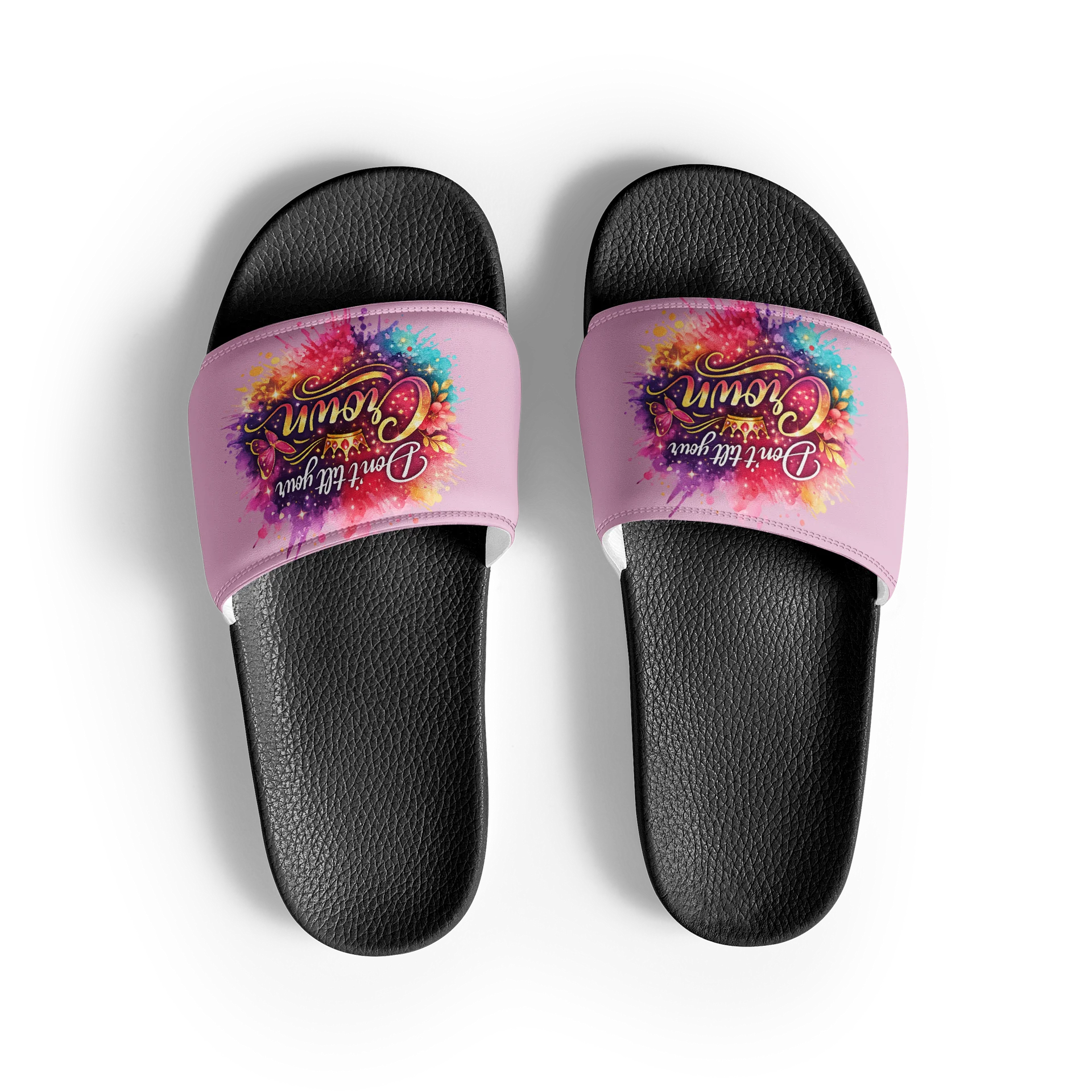 Don't Tilt Your Crown Women's Slides product image (3)