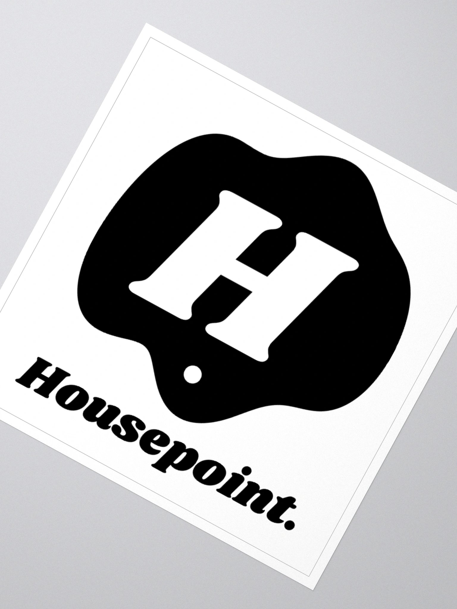 Housepoint Logo Sticker - Black product image (2)