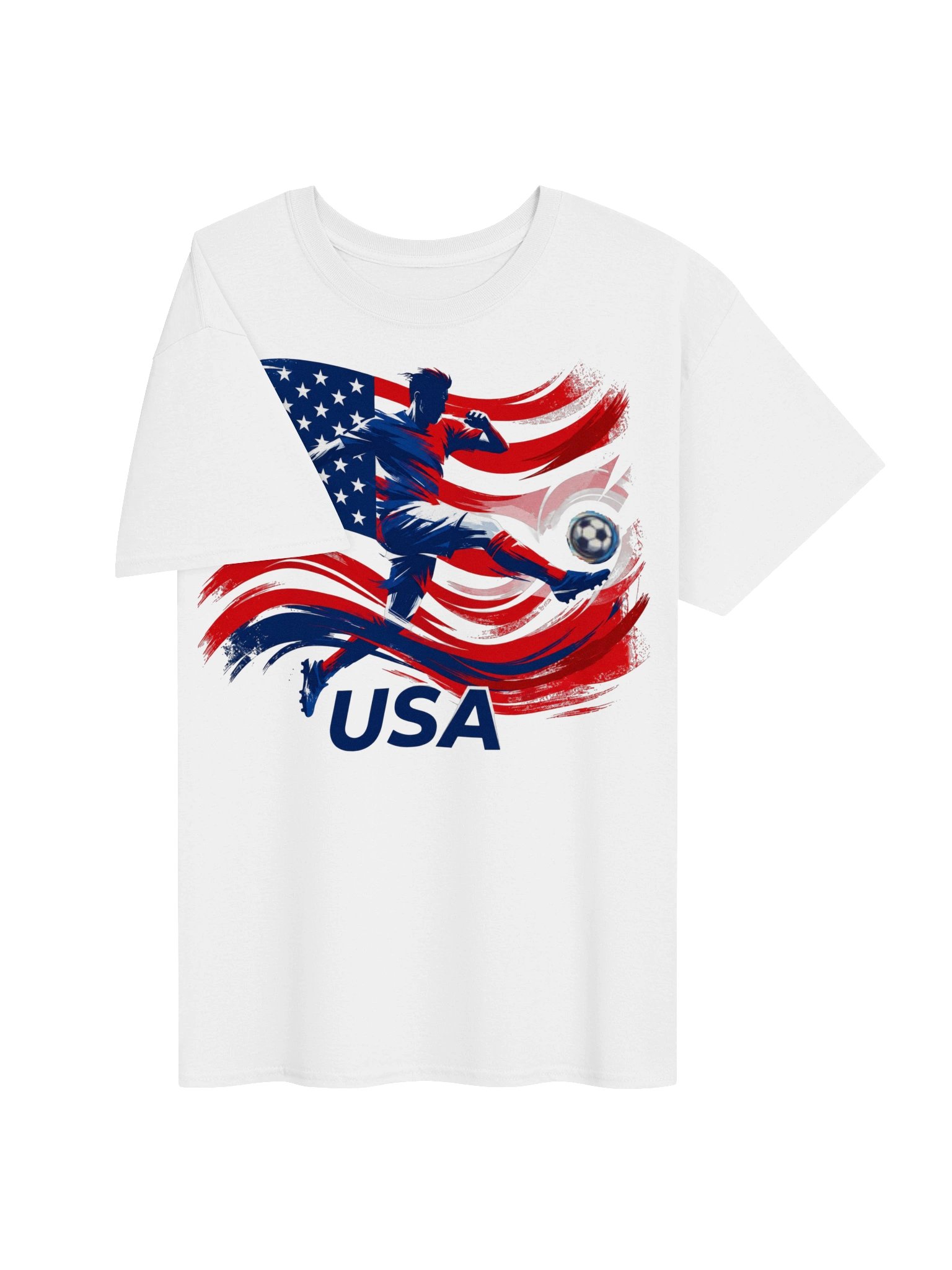 USA Soccer Pride Graphic Tee | World 2026 Patriotic Football Shirt product image (9)