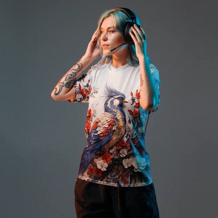 Bird of pheasant art t shirt product image (1)