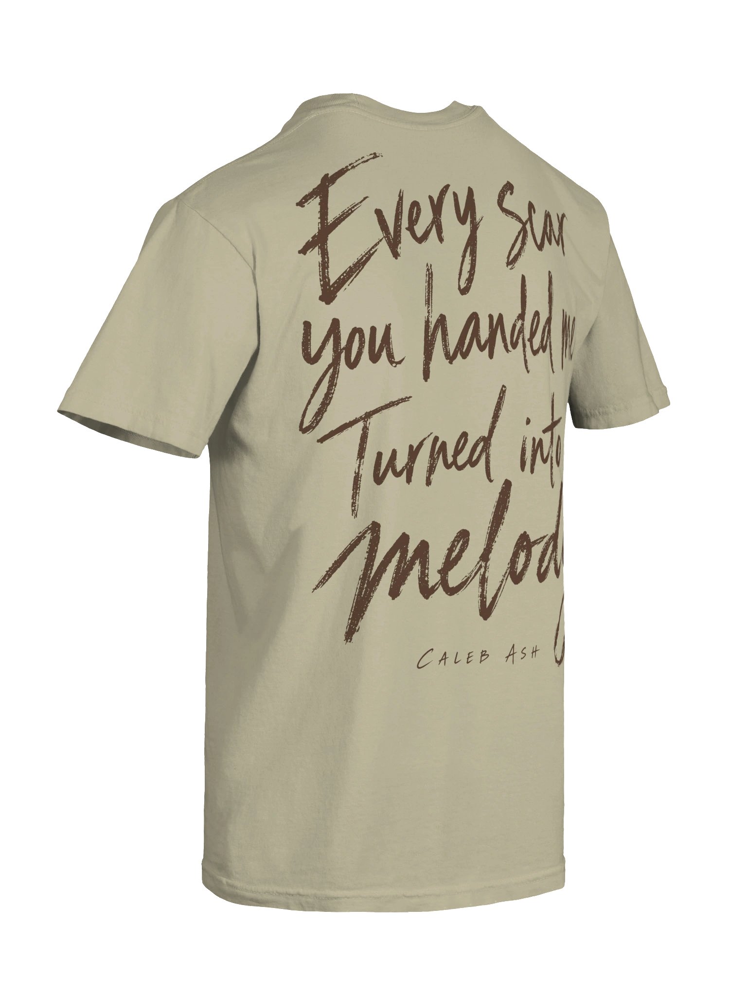 Caleb Ash — Every Scar Lyric Tee / Brown product image (12)