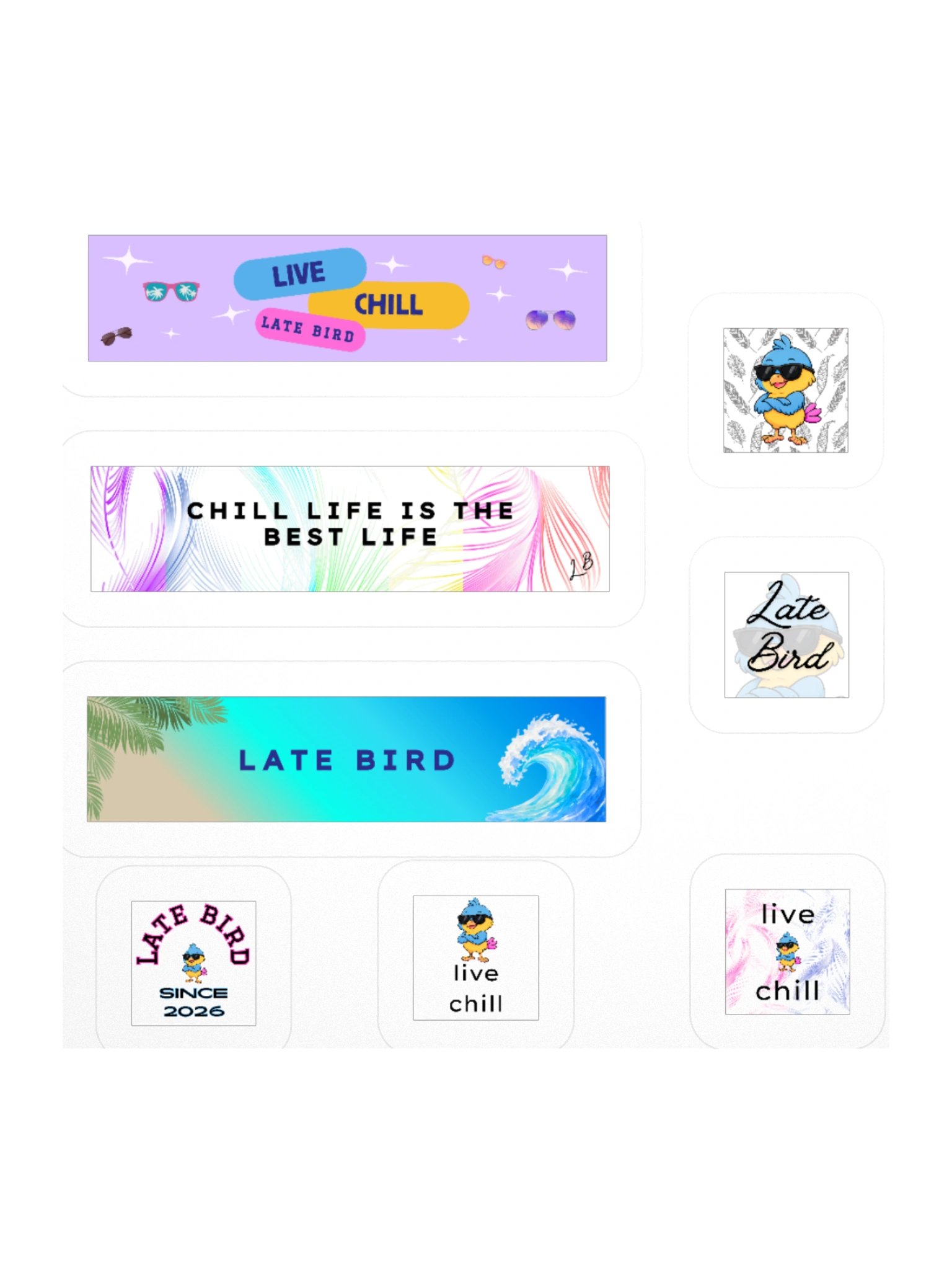 Late Bird Stickers product image (1)