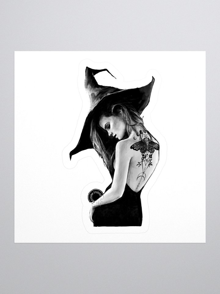 Tattood Witch Kiss Cut Sticker product image (1)