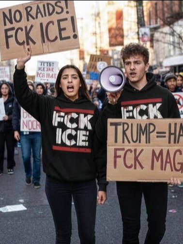 FCK ICE unisex oversized hoodie product image (1)