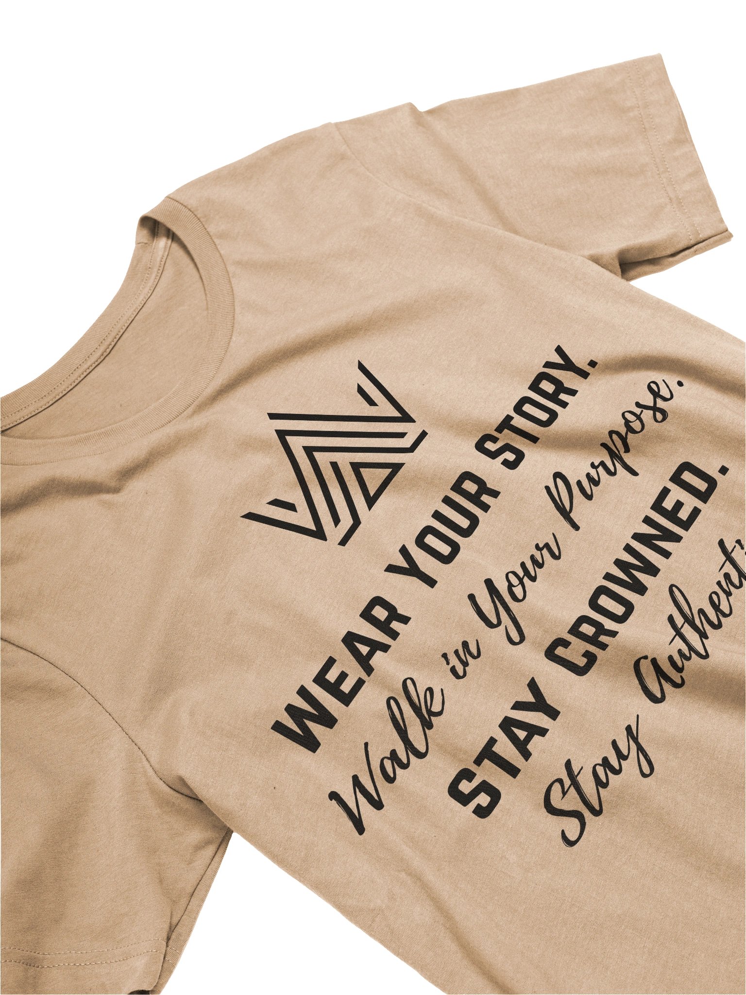 Crowned & Authentic Tee (Black Design) product image (3)